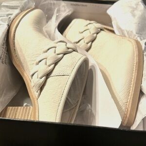 Dolce Vita Serla Braided Strap Nubuck Leather Western Shootie Mules